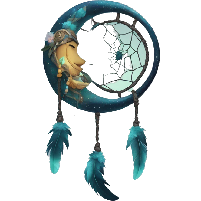 crescent-dreamcatcher emoji