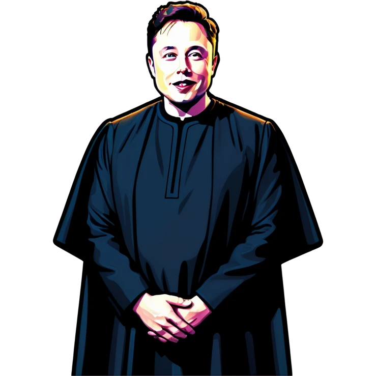 Elon musk in agbada  emoji