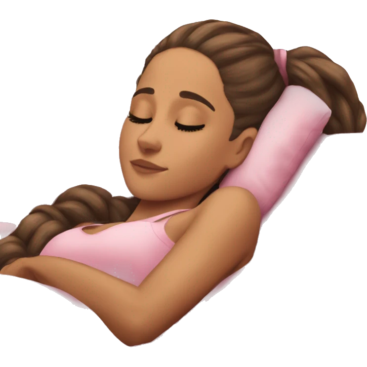 Ariana Grande sleeping emoji