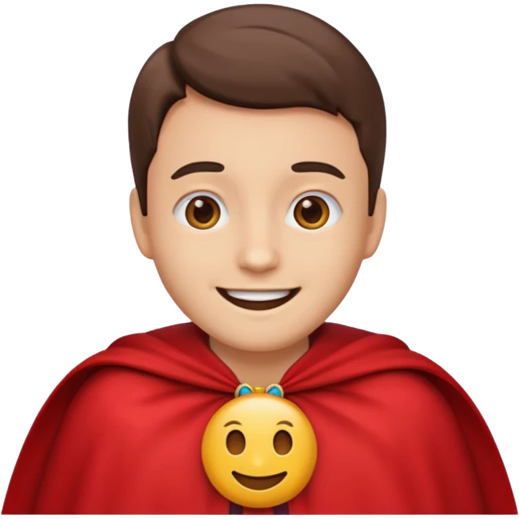 Emoji Face Cape Red emoji