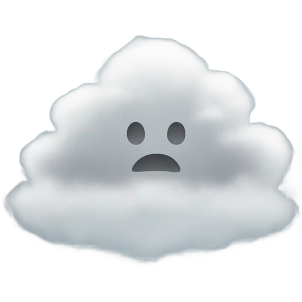 White fog emoji