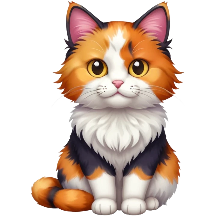 Calico cat emoji