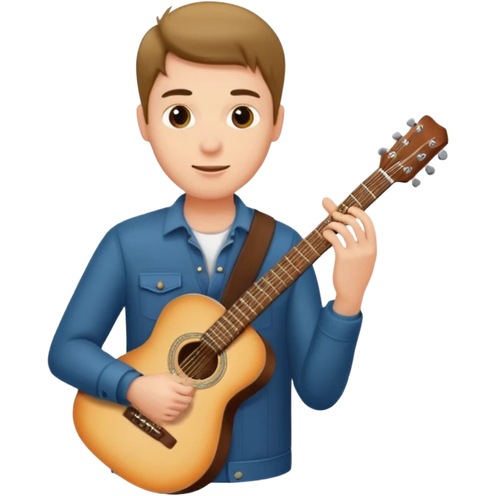 man holding guitar emoji