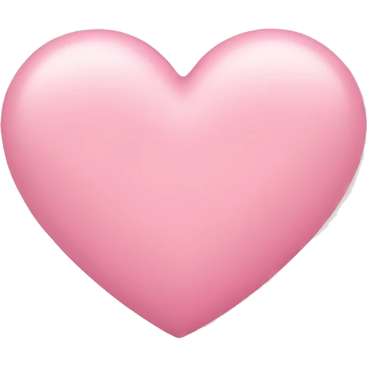 Pastell pink Heart emoji