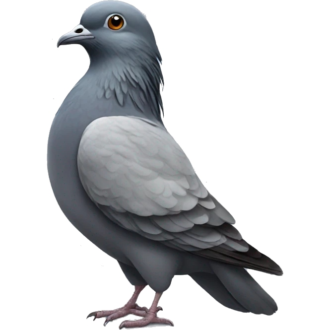 pigeon with long hair emoji