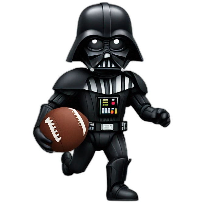 Darth Vader plays football emoji