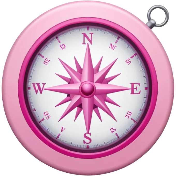 mix light pink dark pink and white girly internet compas emoji