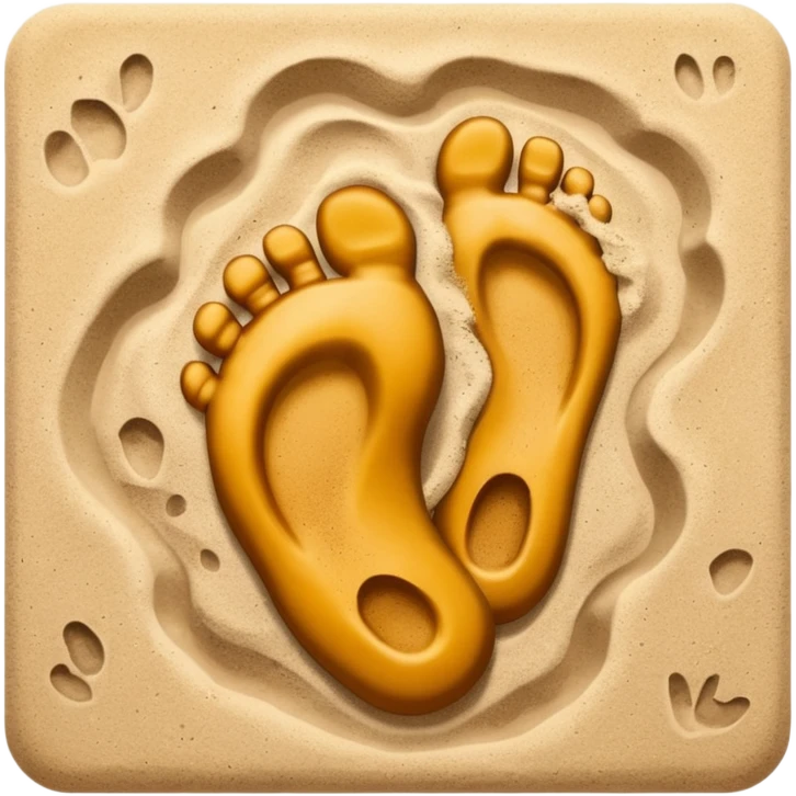 foot print with shoe print only  emoji