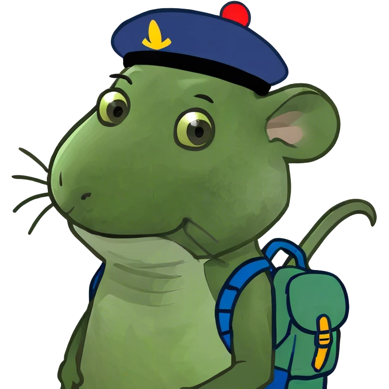 Rat in a house emoji