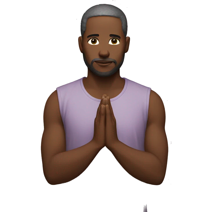 no person, just prayer hands without sleeves emoji