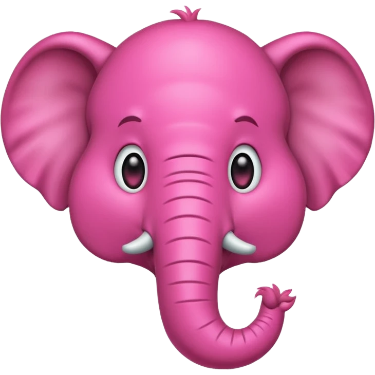 crear un emoji de un elefante rosadito emoji