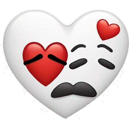 Heart with kiss emoji