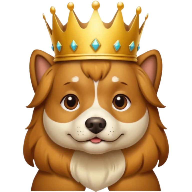 dog with crown  emoji