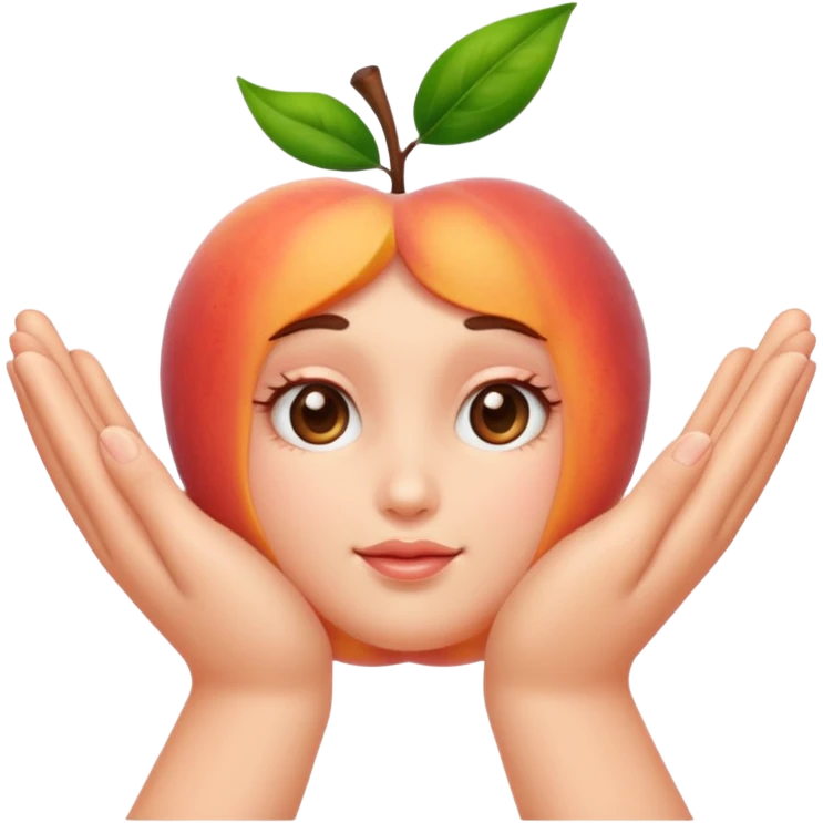Peach hands  emoji