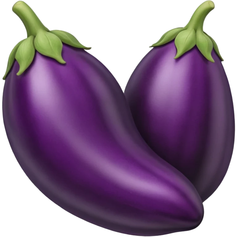 eggplant with big defined veins  emoji