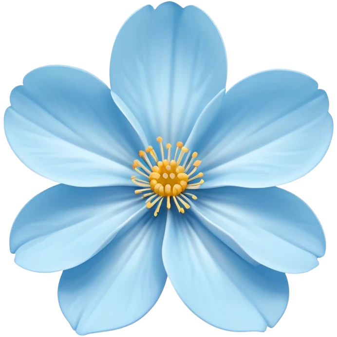 sakura light blue flower  emoji