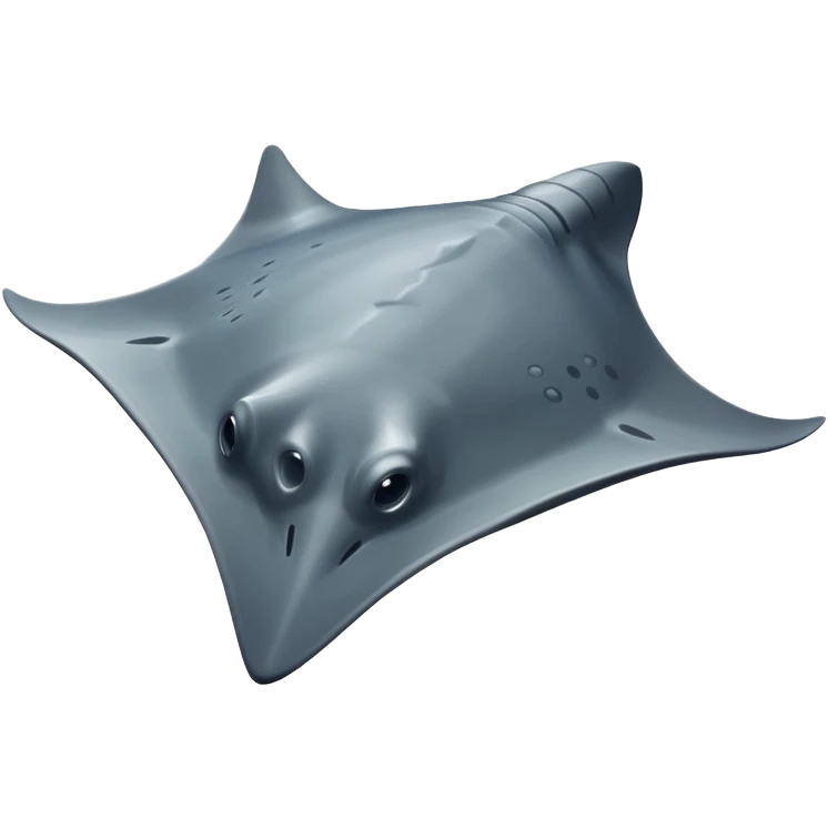 Realistic full bodied Sting ray emoji