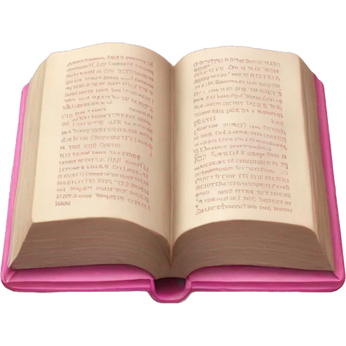 pink bible emoji