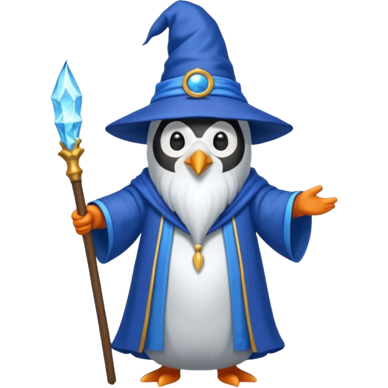 Penguin Wizard emoji