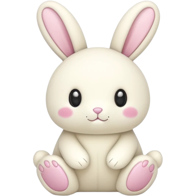 Blossom cream bunny Jellycat  emoji