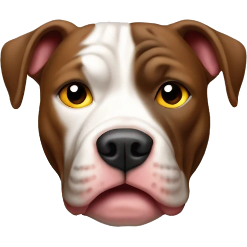 Pitbull marrón pelirrojo  emoji
