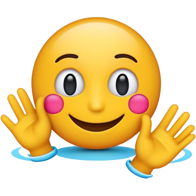 the word 'thanks' in a cheerful emoji style emoji
