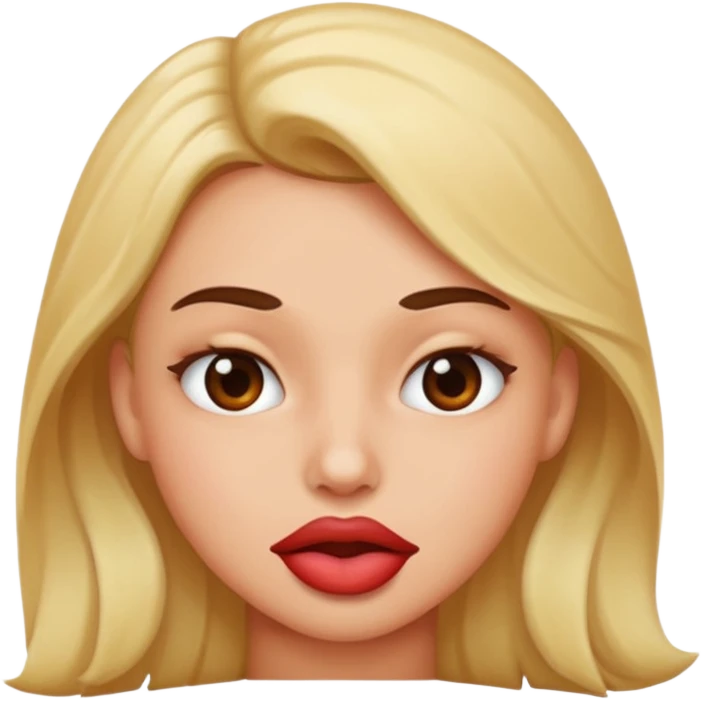 Lip bite emoji