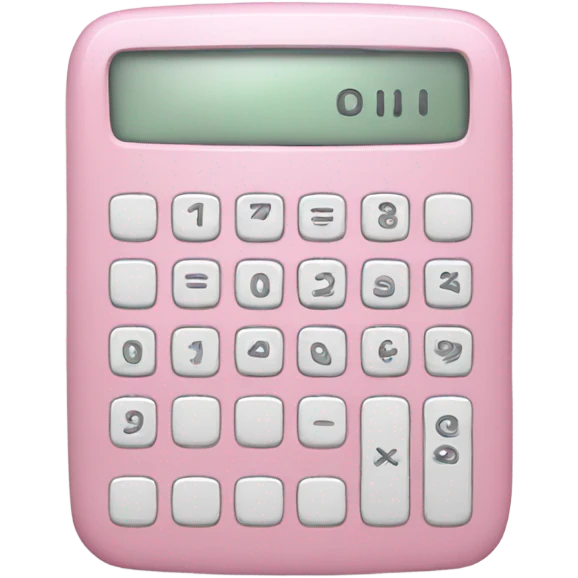 Light pink calculator  emoji