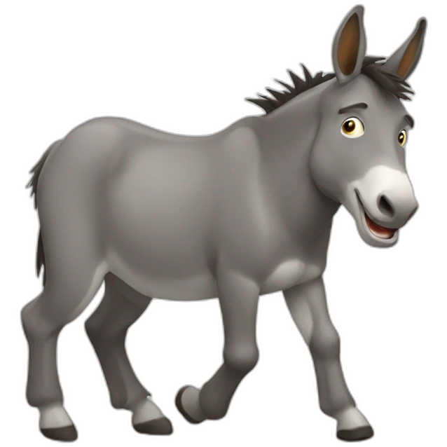 Drunken donkey emoji