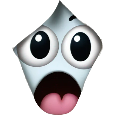 shocked, flustered emoji face peeking out o curtains emoji