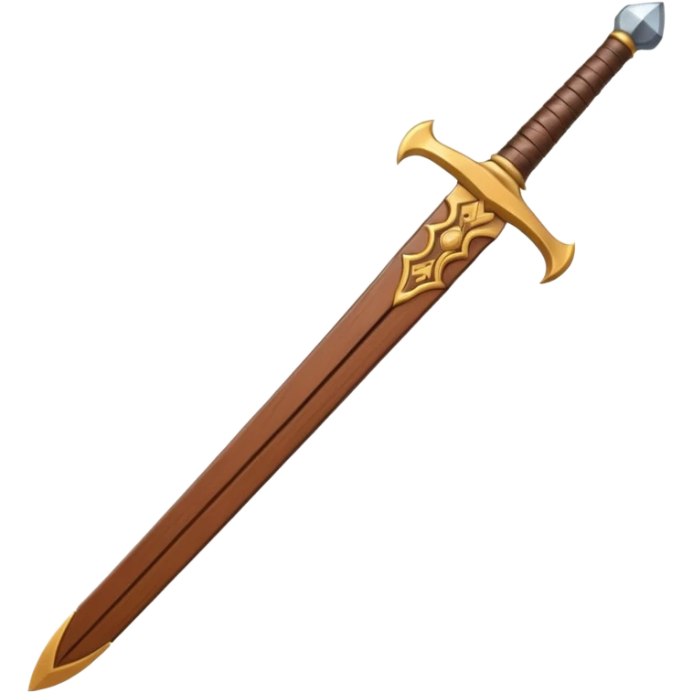 a sword made from wood emoji