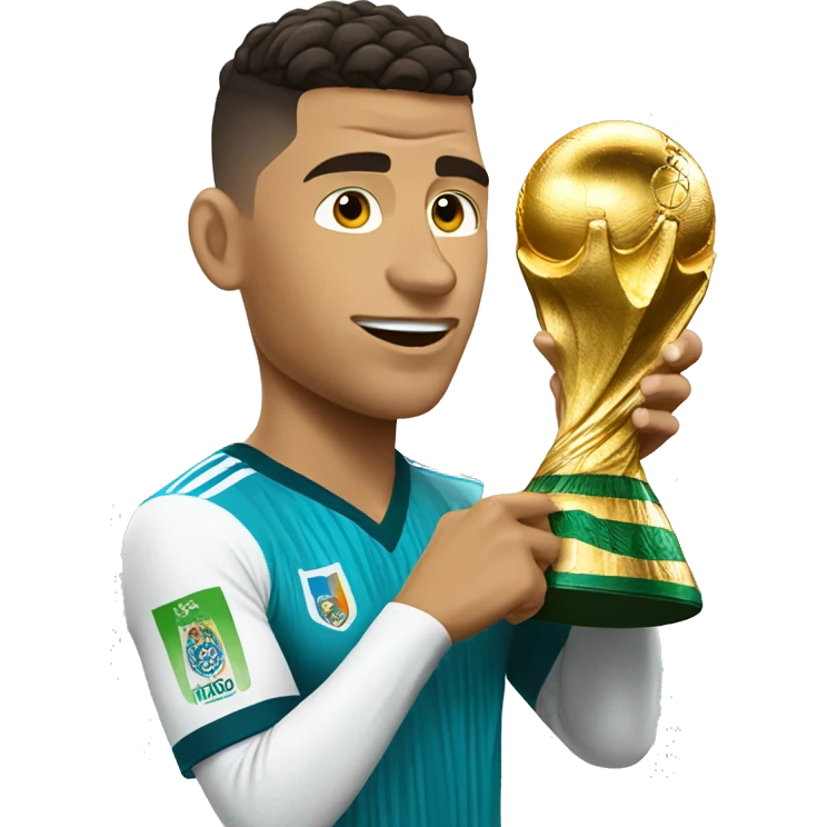 ronaldo hold world cup emoji