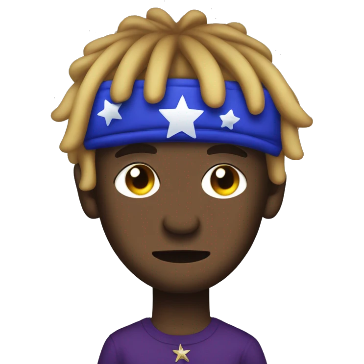 Lil uzi vert rapper with a dimand star on forehead emoji