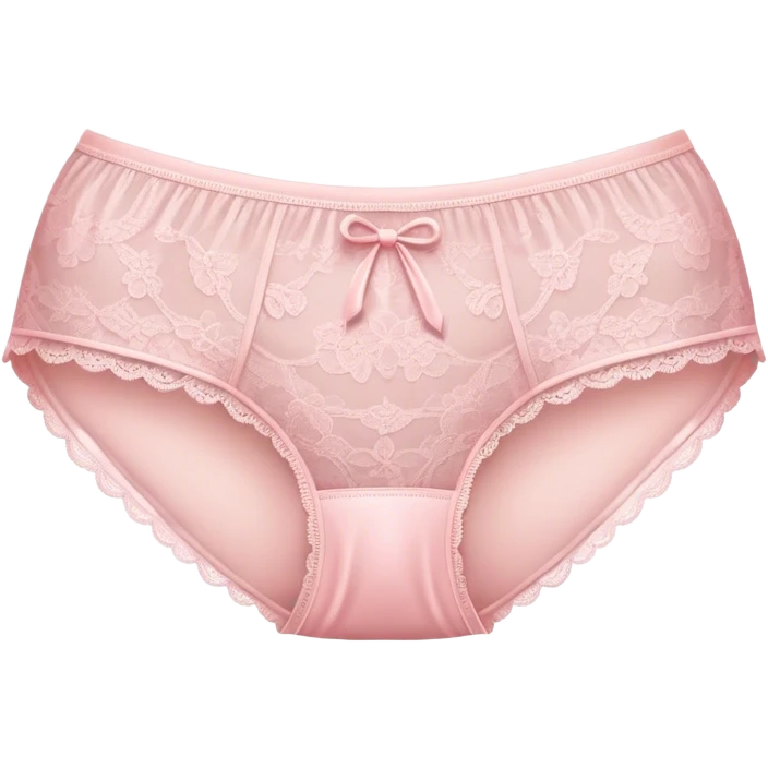 light pink lacy panties emoji