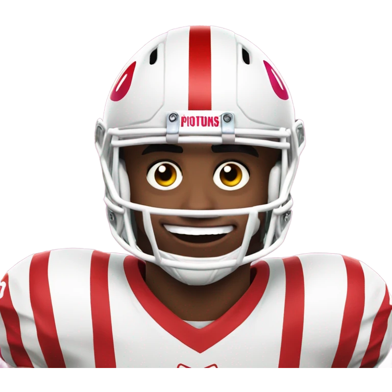jalen hurts uniform on with clown makeup emoji