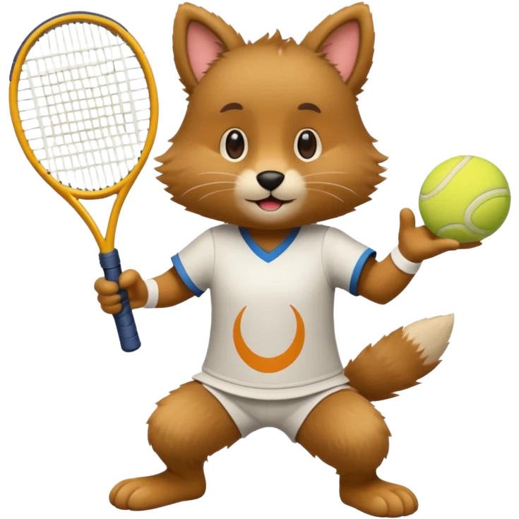 animal playing tennis emoji