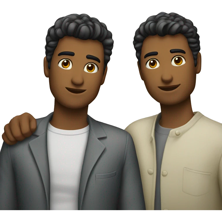 dos hombres besándose  emoji