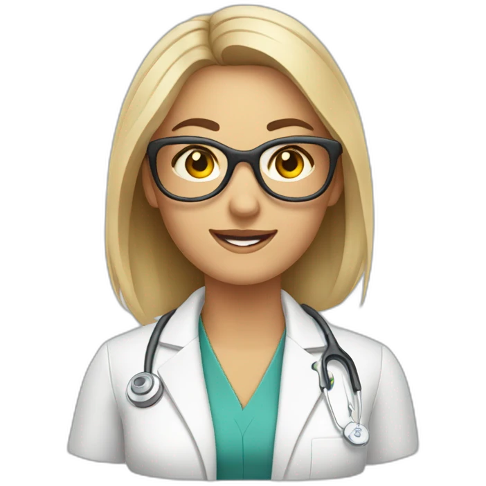 Behavioral optometrist woman emoji