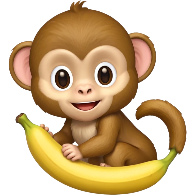 Chibi monkey emoji