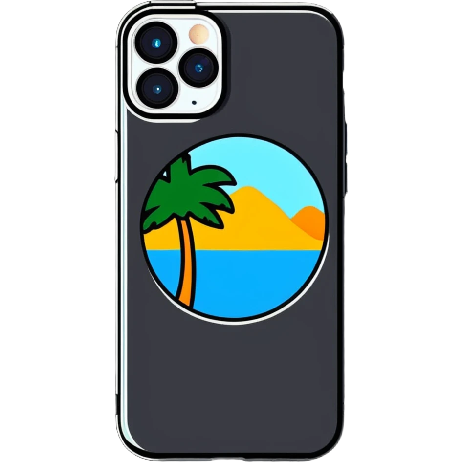 iPhone 14 Pro with dynamic island feature, sleek design emoji