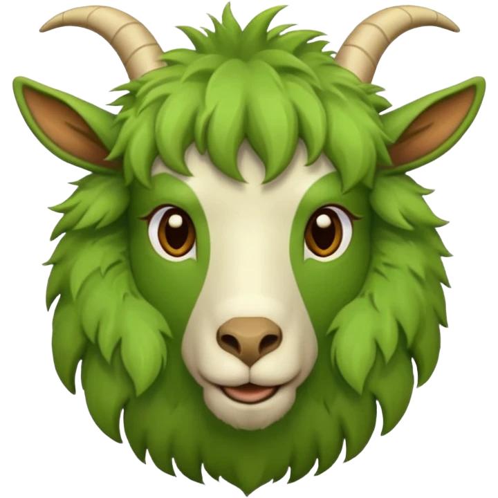 Green goat emoji