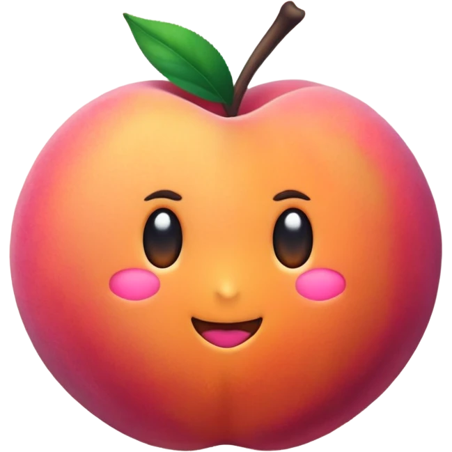 Hand peach emoji