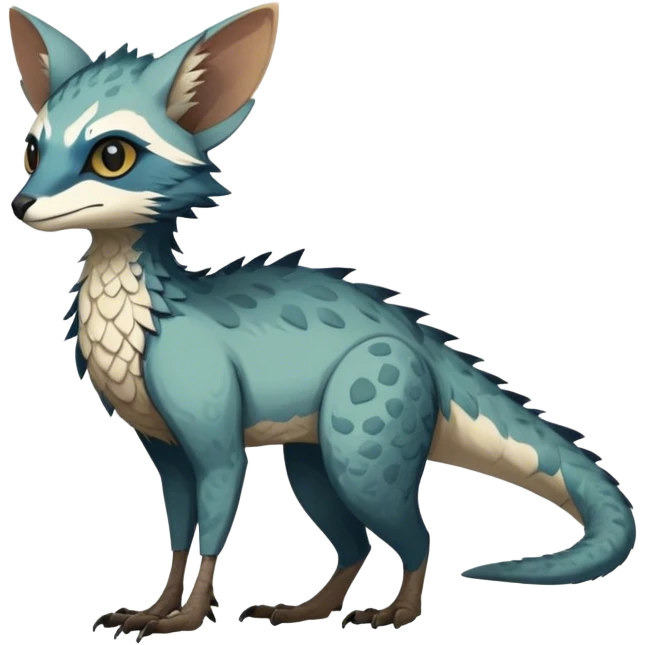 Modern Realistic Rare Fantasy Vernid-Trico-species by LiLaiRa full body emoji