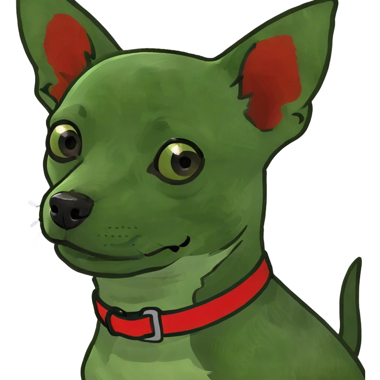 Chihuahuas brown and black emoji