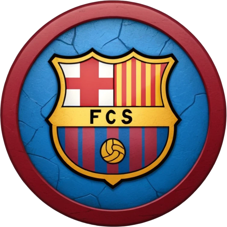Barca escudo  sin corona  emoji