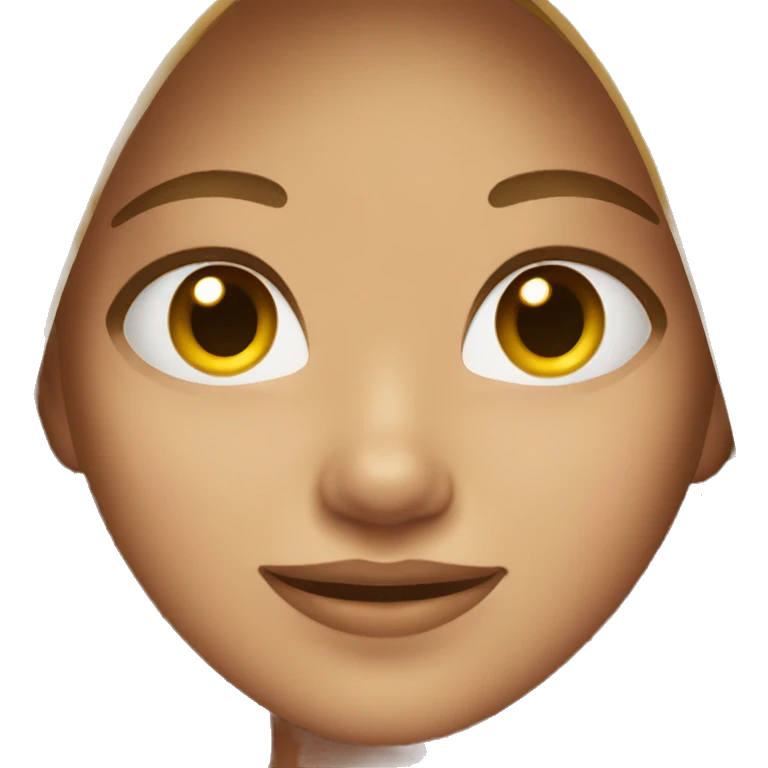 girl with light brown straight hair emoji