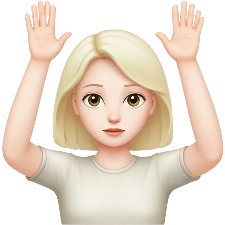 hands up innocent  emoji