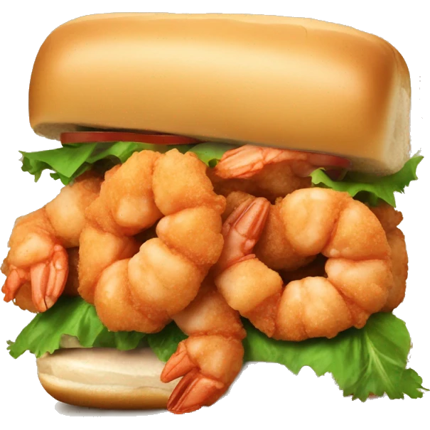 Fried shrimp Po boy emoji