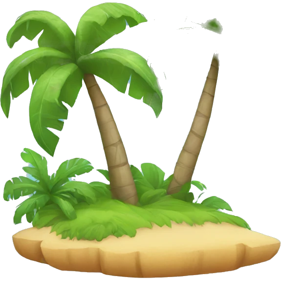 tropical island  emoji