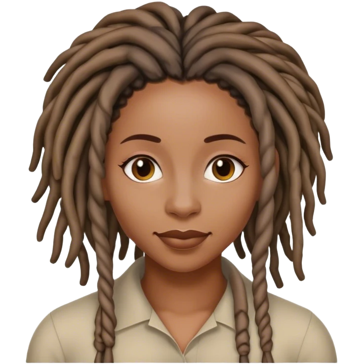 Black woman with locs mouth watering  emoji